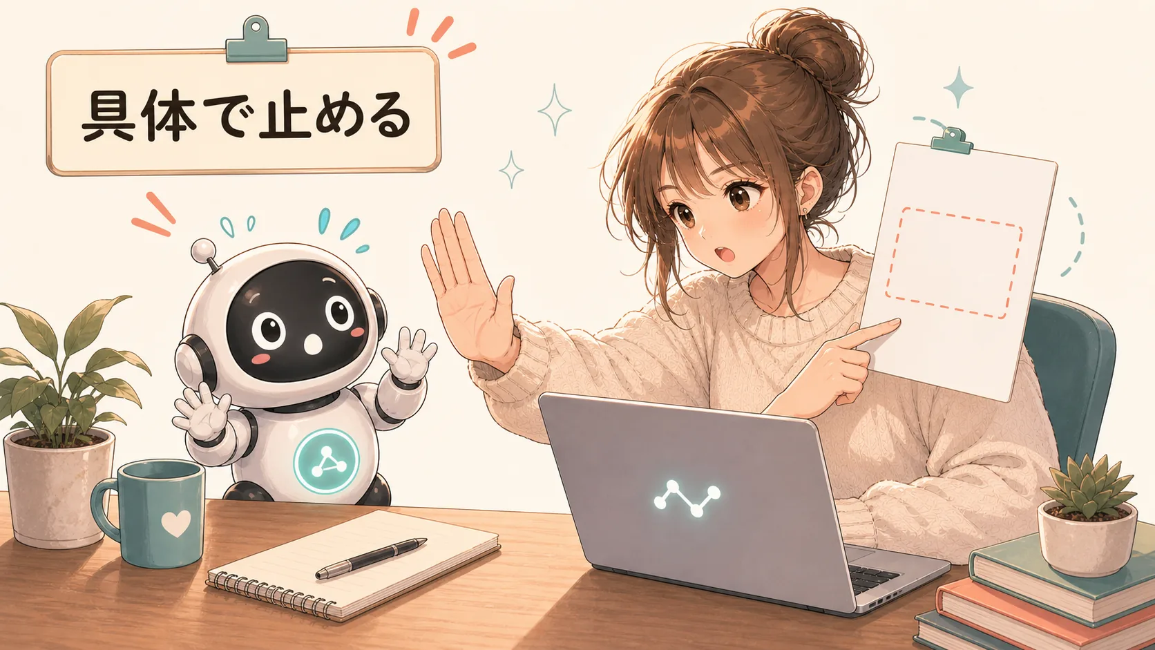 具体で止める