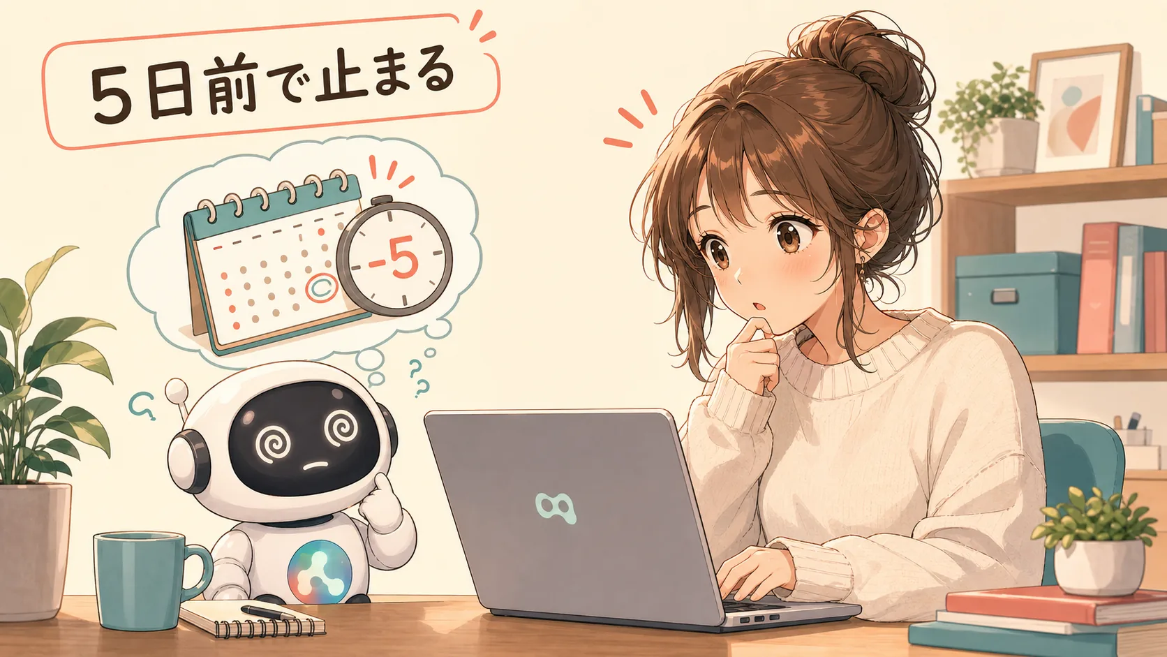 5日前で止まる