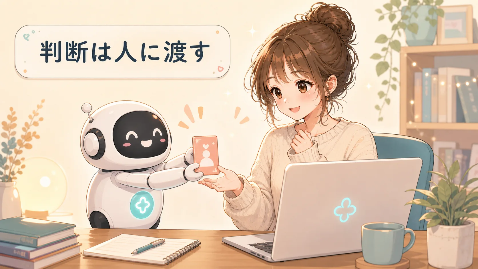 判断は人に渡す