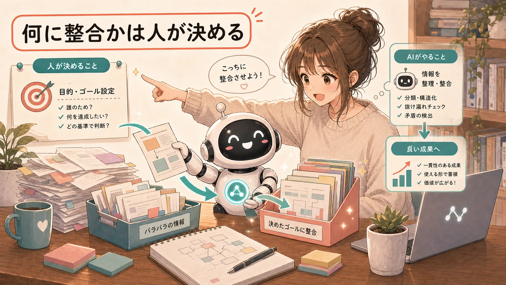 何に整合かは人が決める