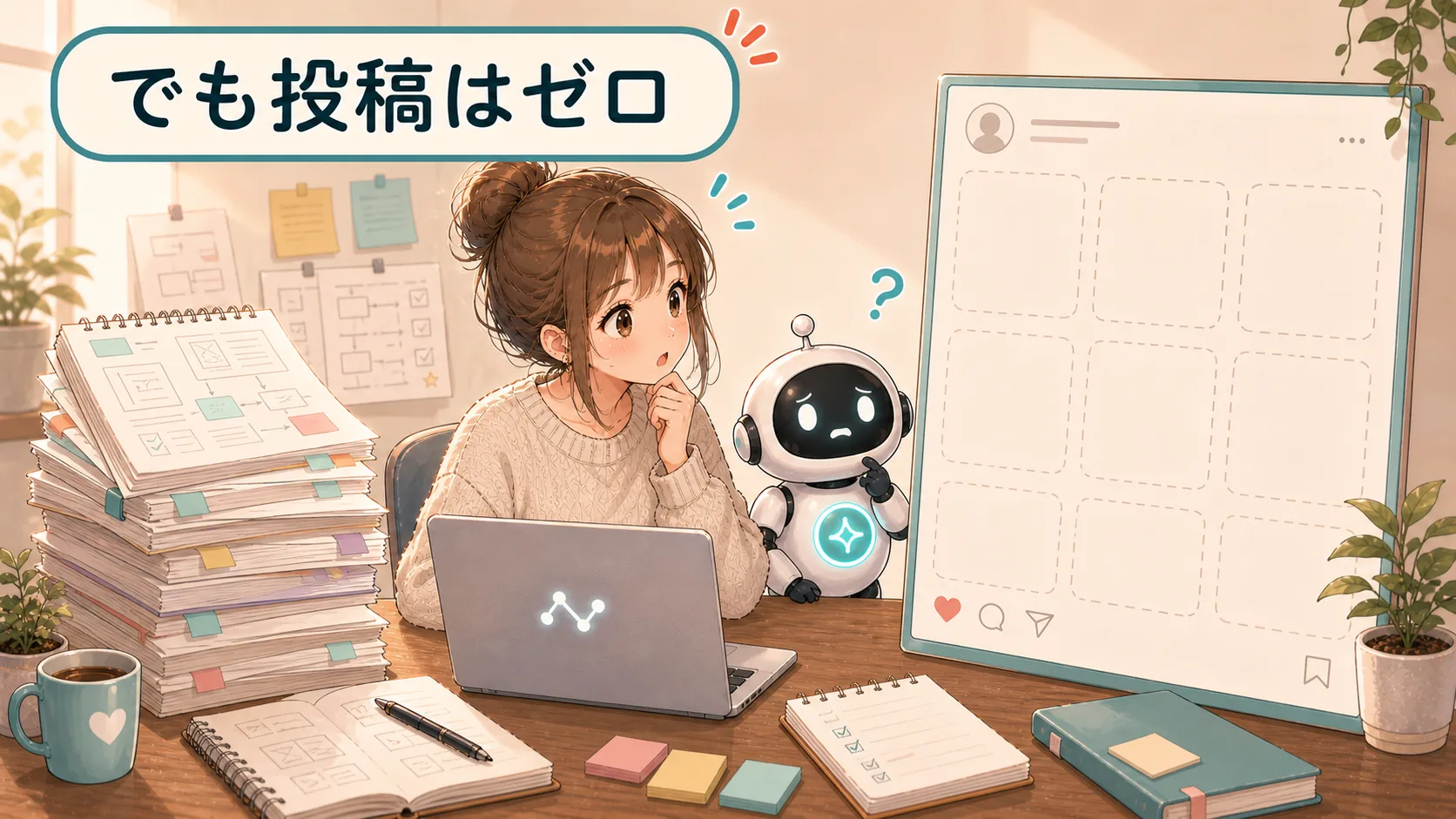 でも投稿はゼロ