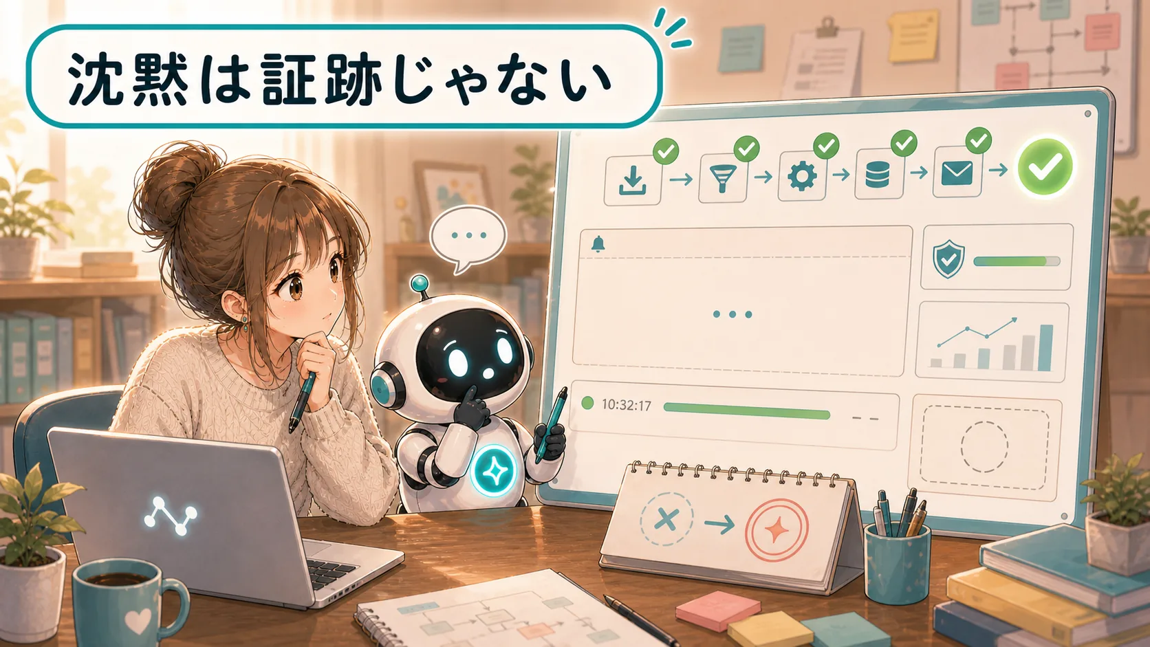 沈黙は証跡じゃない