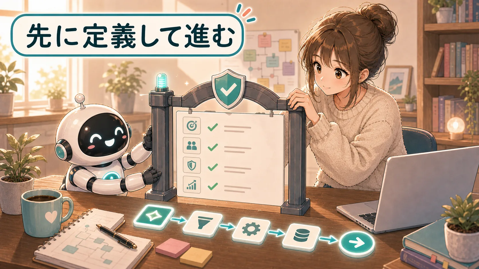 先に定義して進む