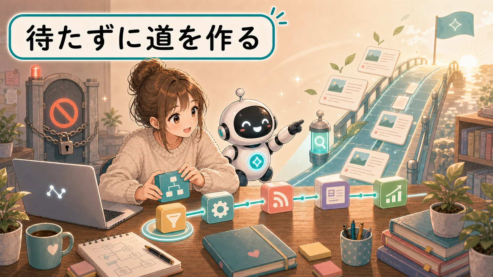 待たずに道を作る