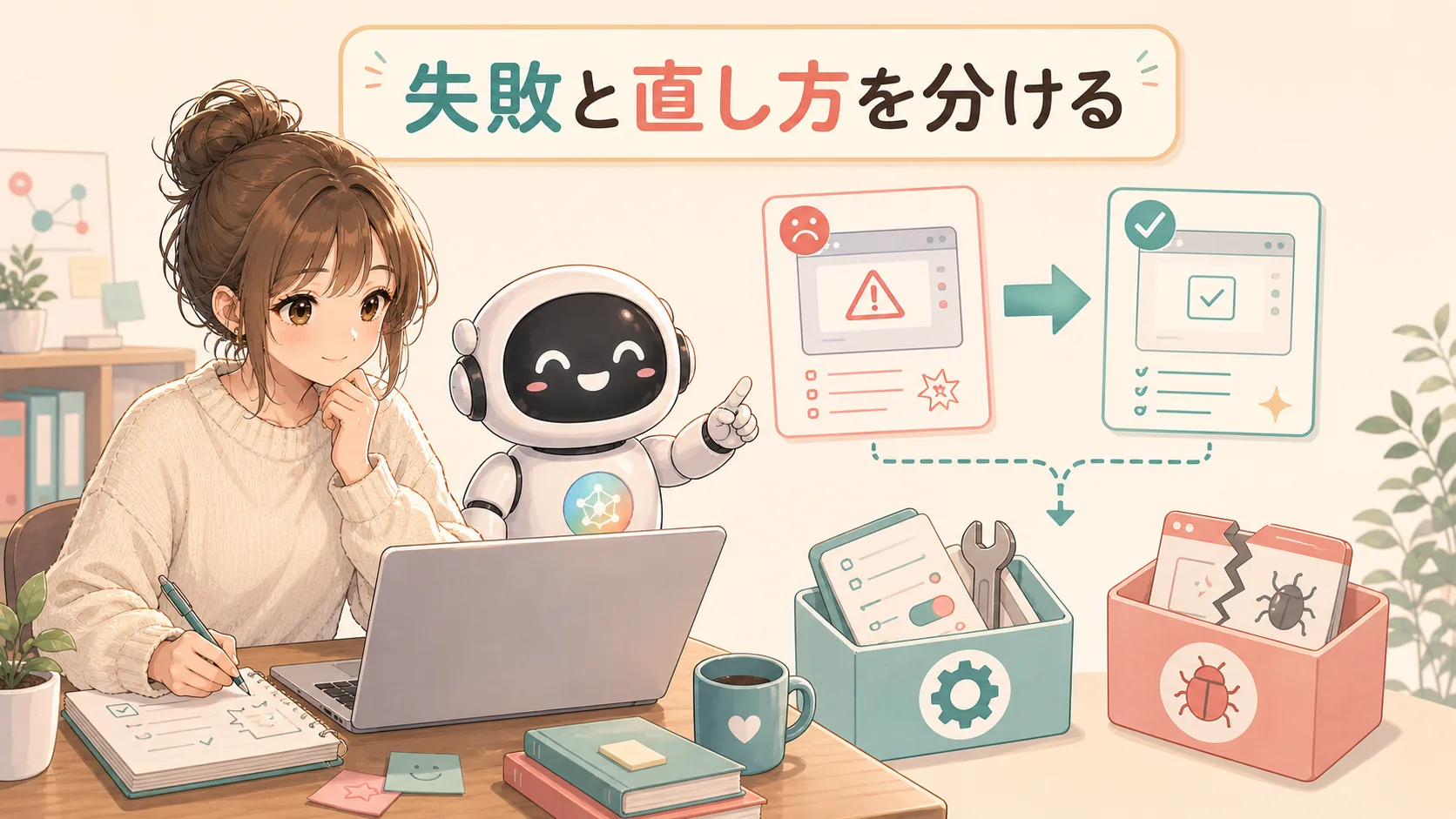 失敗と直し方を分ける