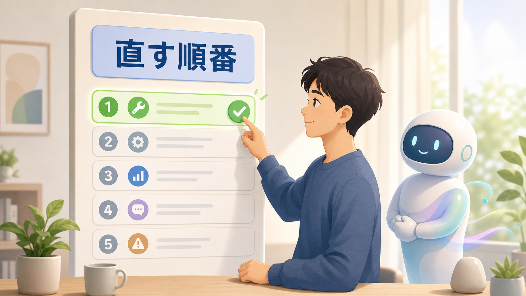 直す順番