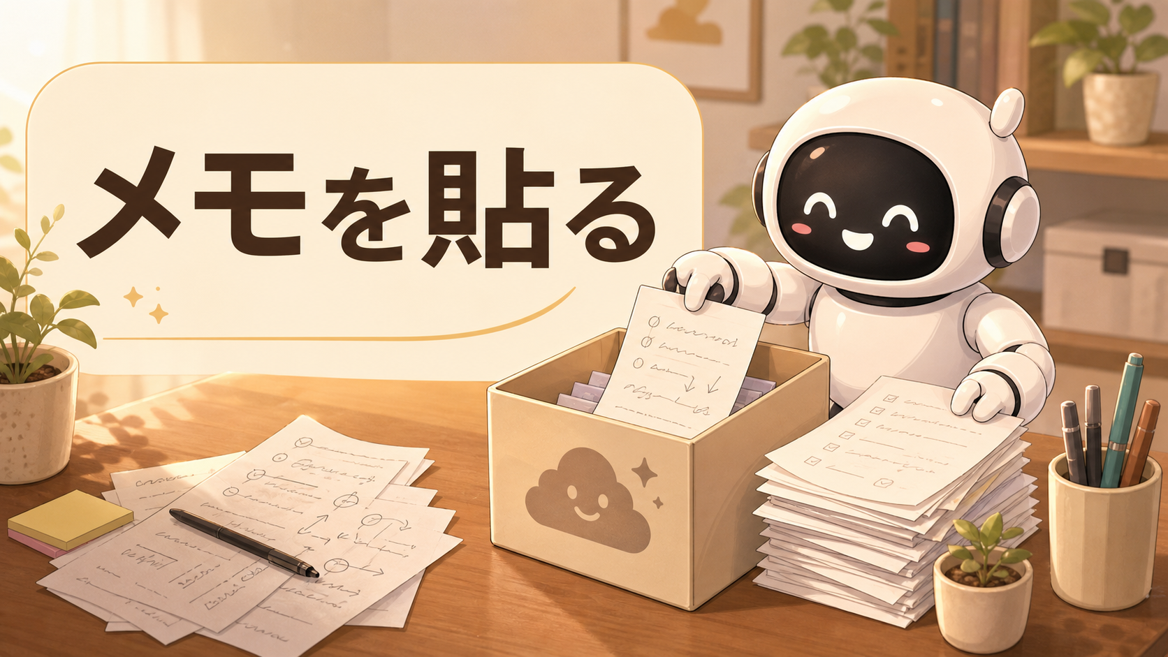 メモを貼る