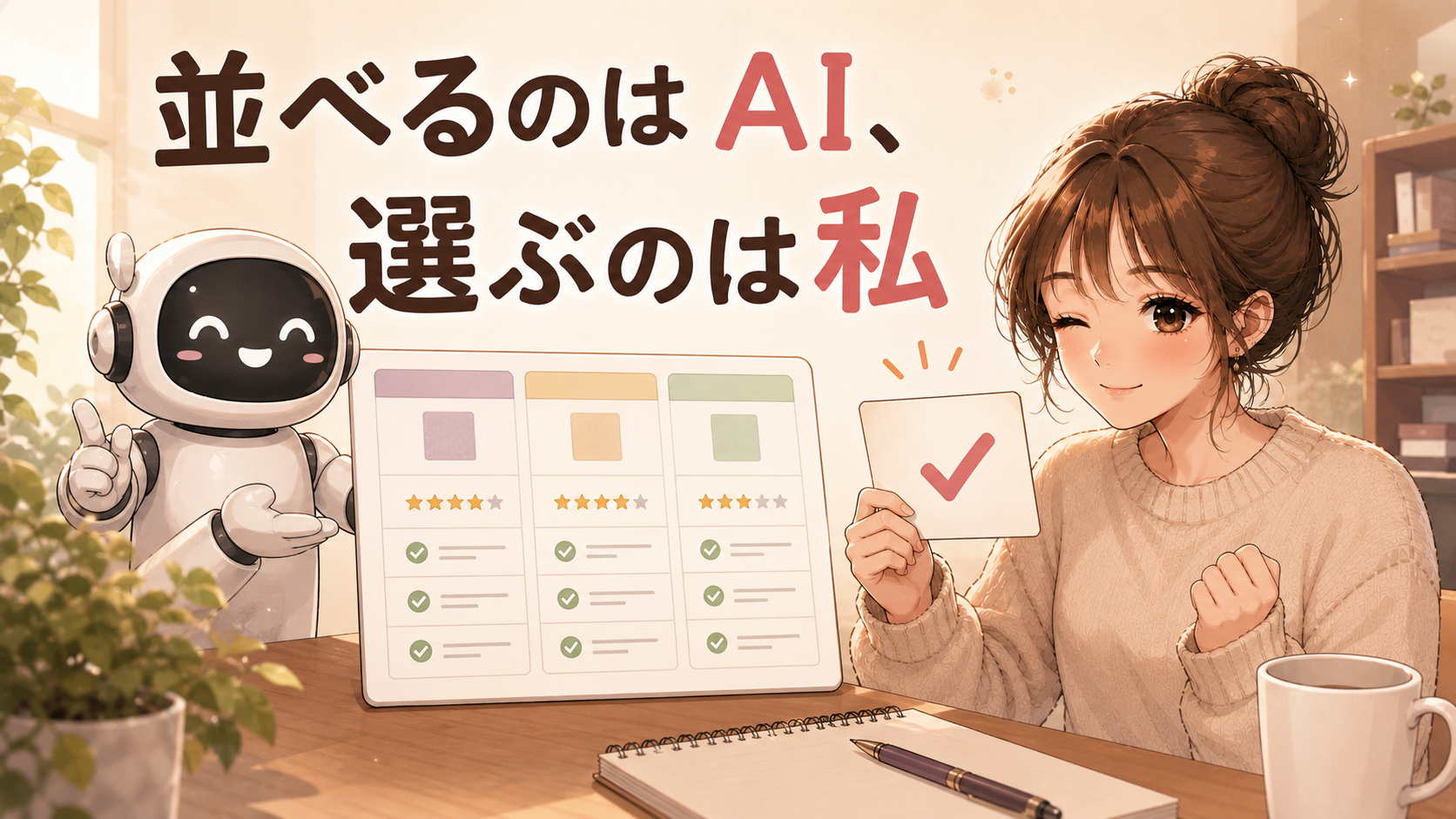 並べるのはAI、選ぶのは私