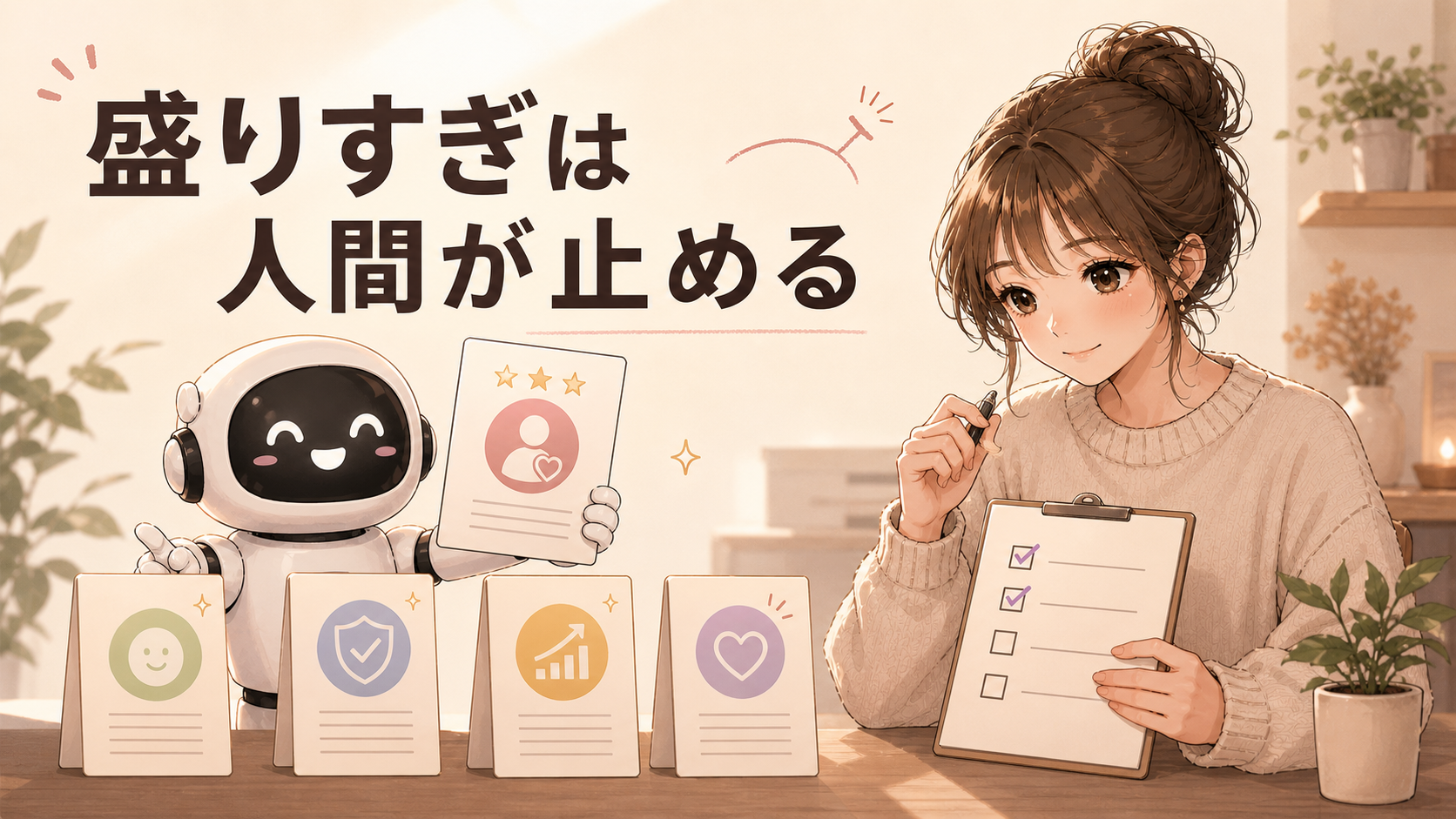 盛りすぎは人間が止める
