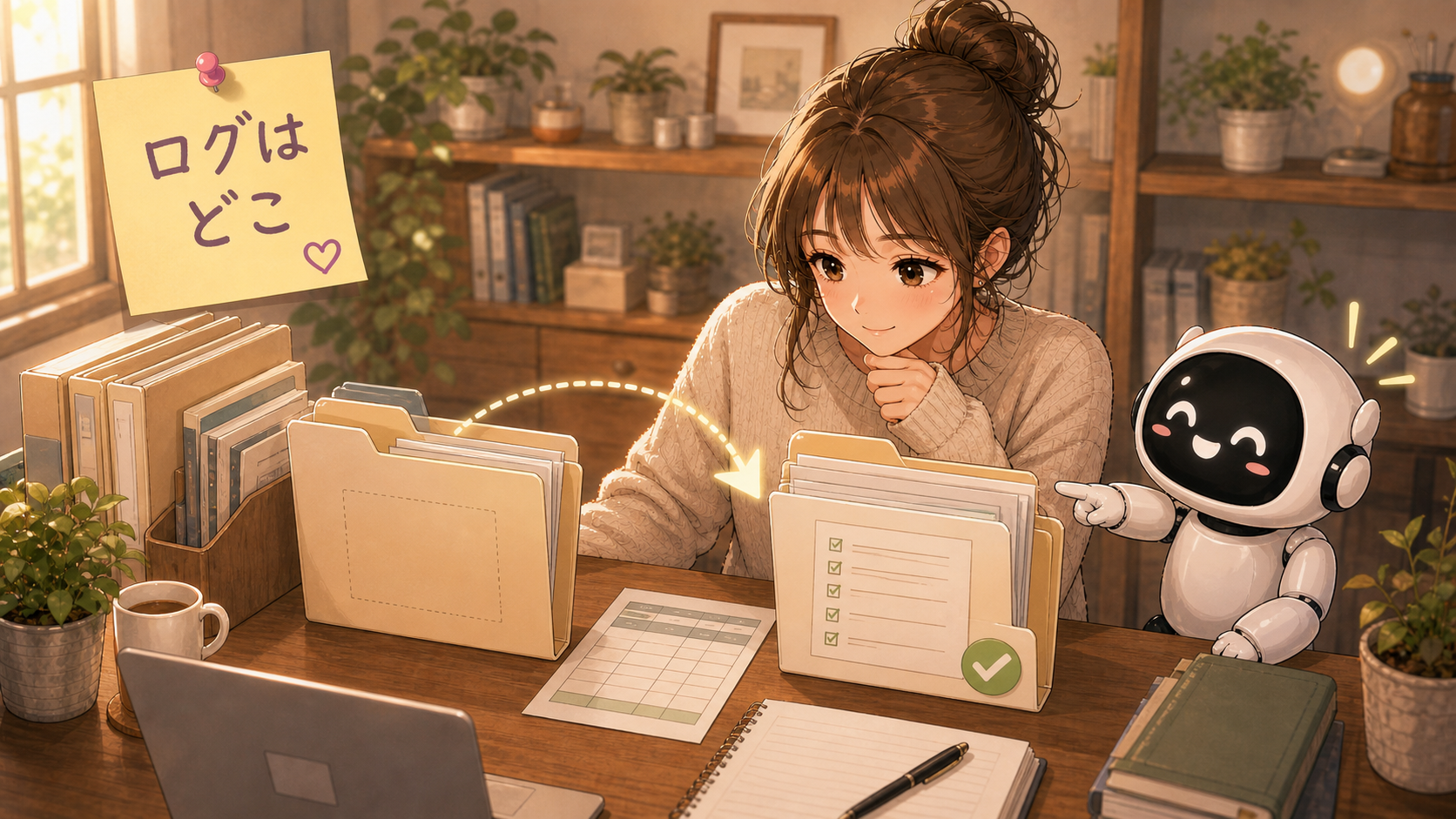 ログの場所を確認する