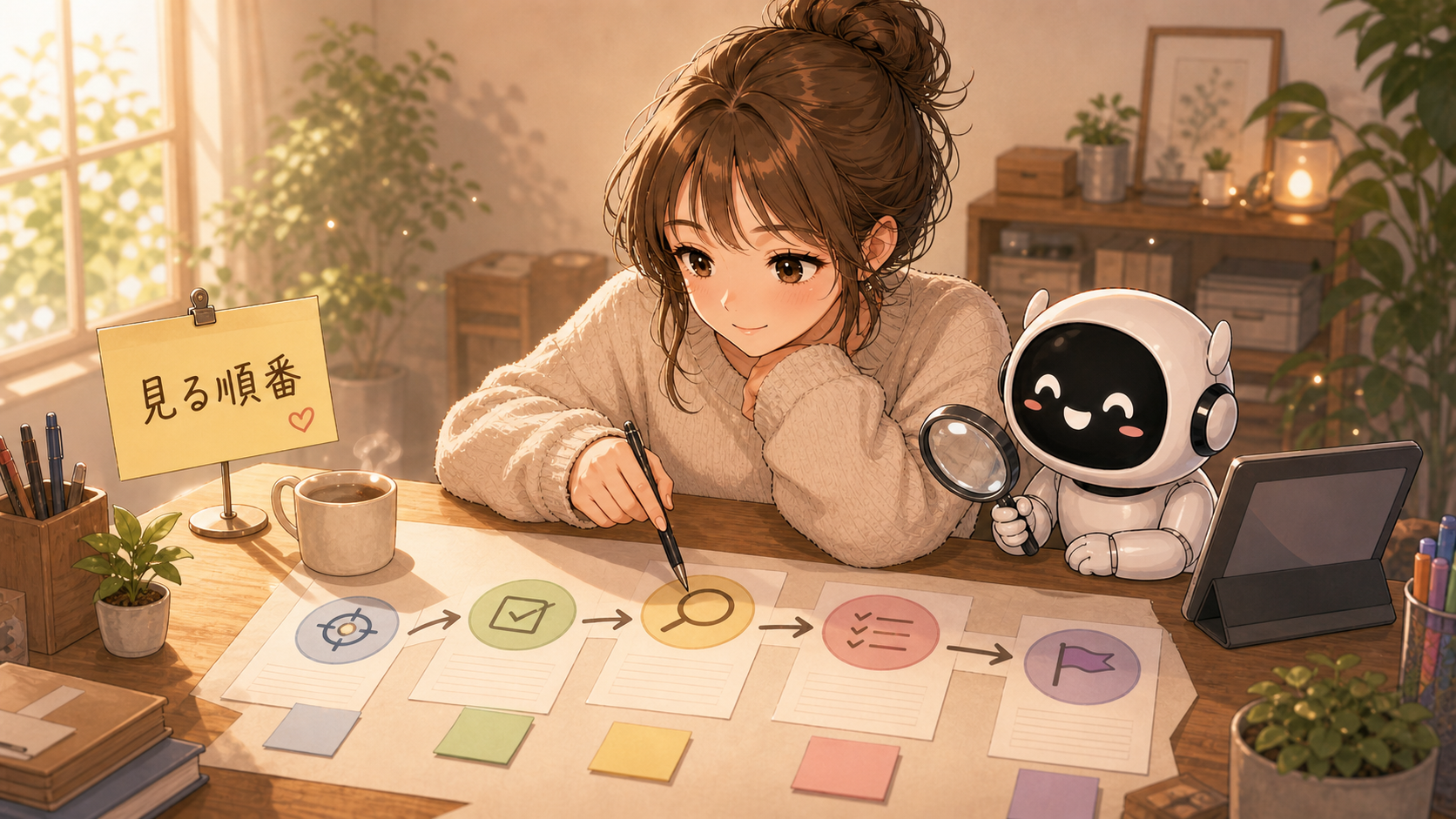 見る順番を決める
