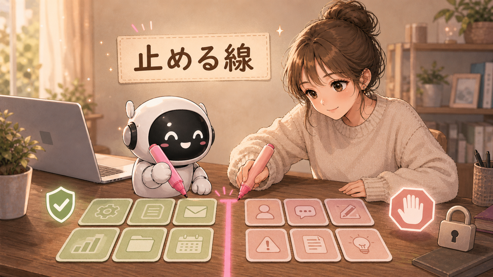 AIに任せる範囲と止める範囲