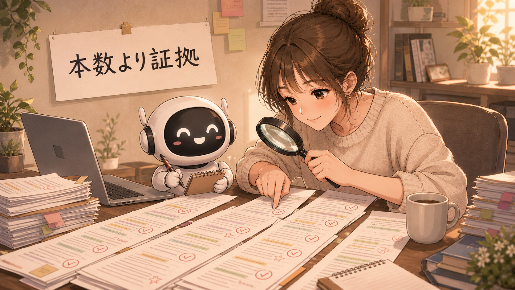 本数より証拠を確認する