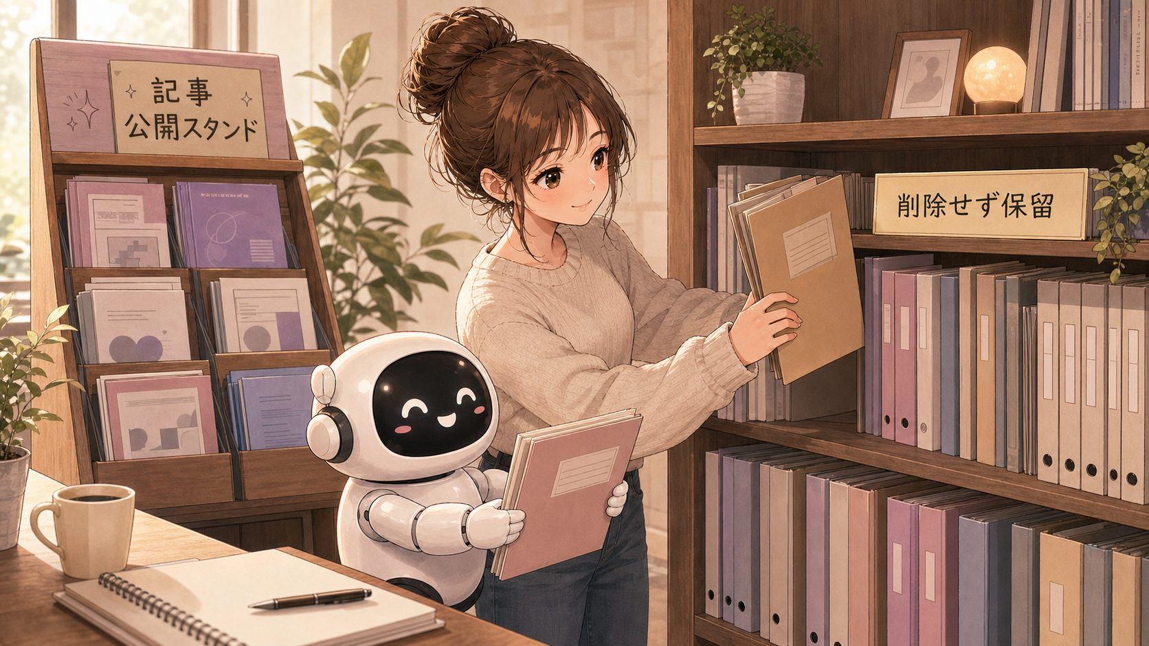 削除せず保留棚に移す