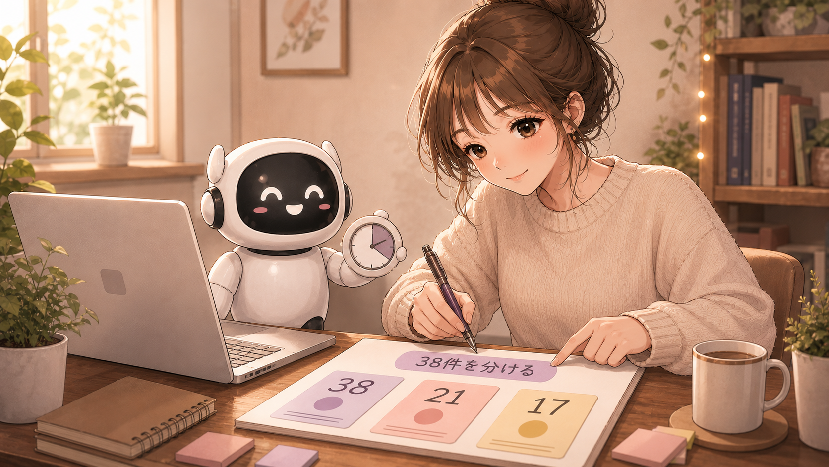 38件を分ける