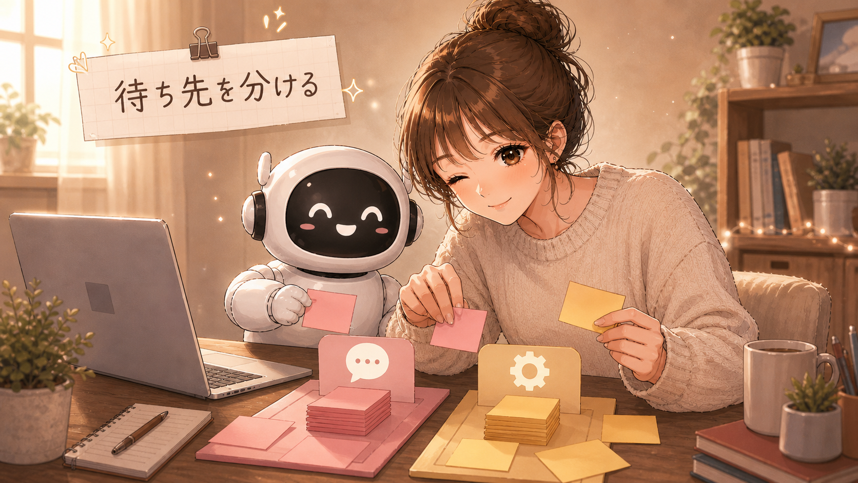 待ち先を分ける