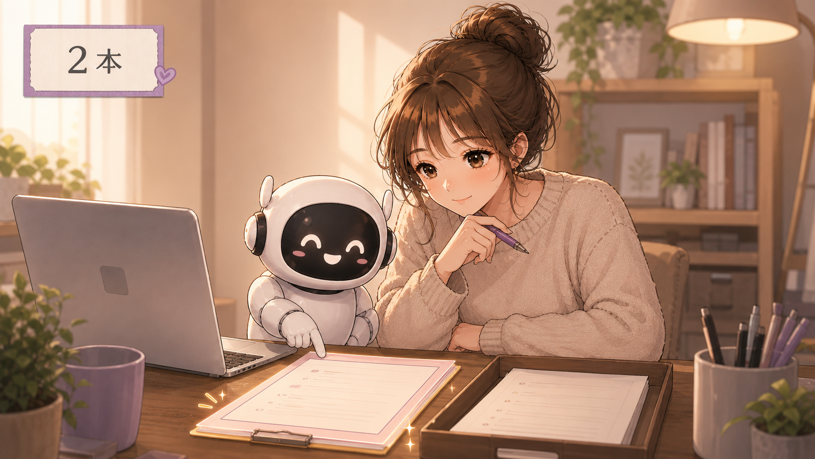 2本の下書き