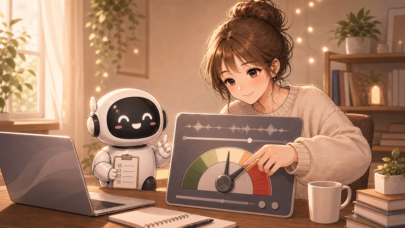 声の速さを調整する