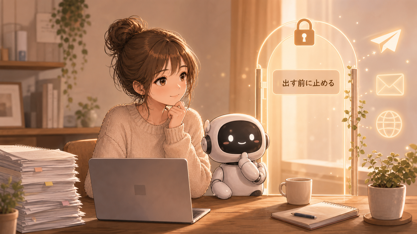 公開や送信を出す前に止める承認ゲート