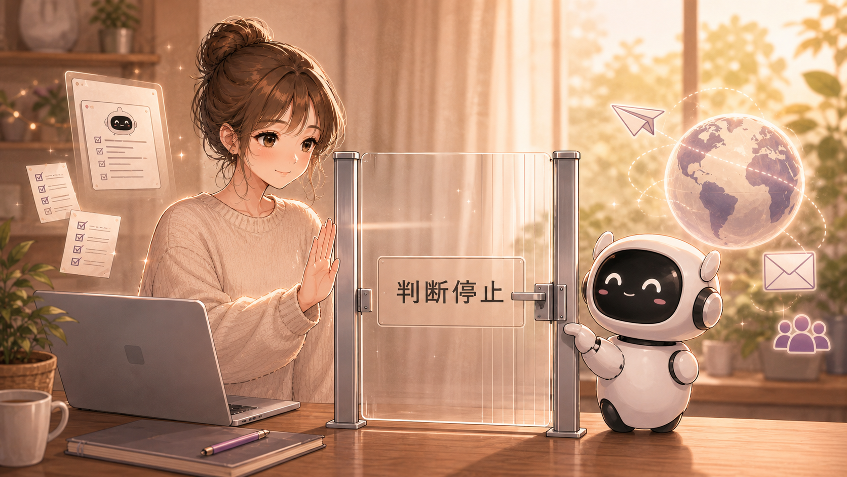 公開や送信の前で判断を止めるゲート
