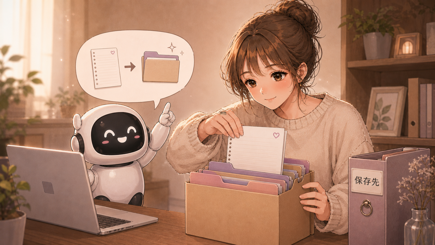 完成原稿の保存先を決める